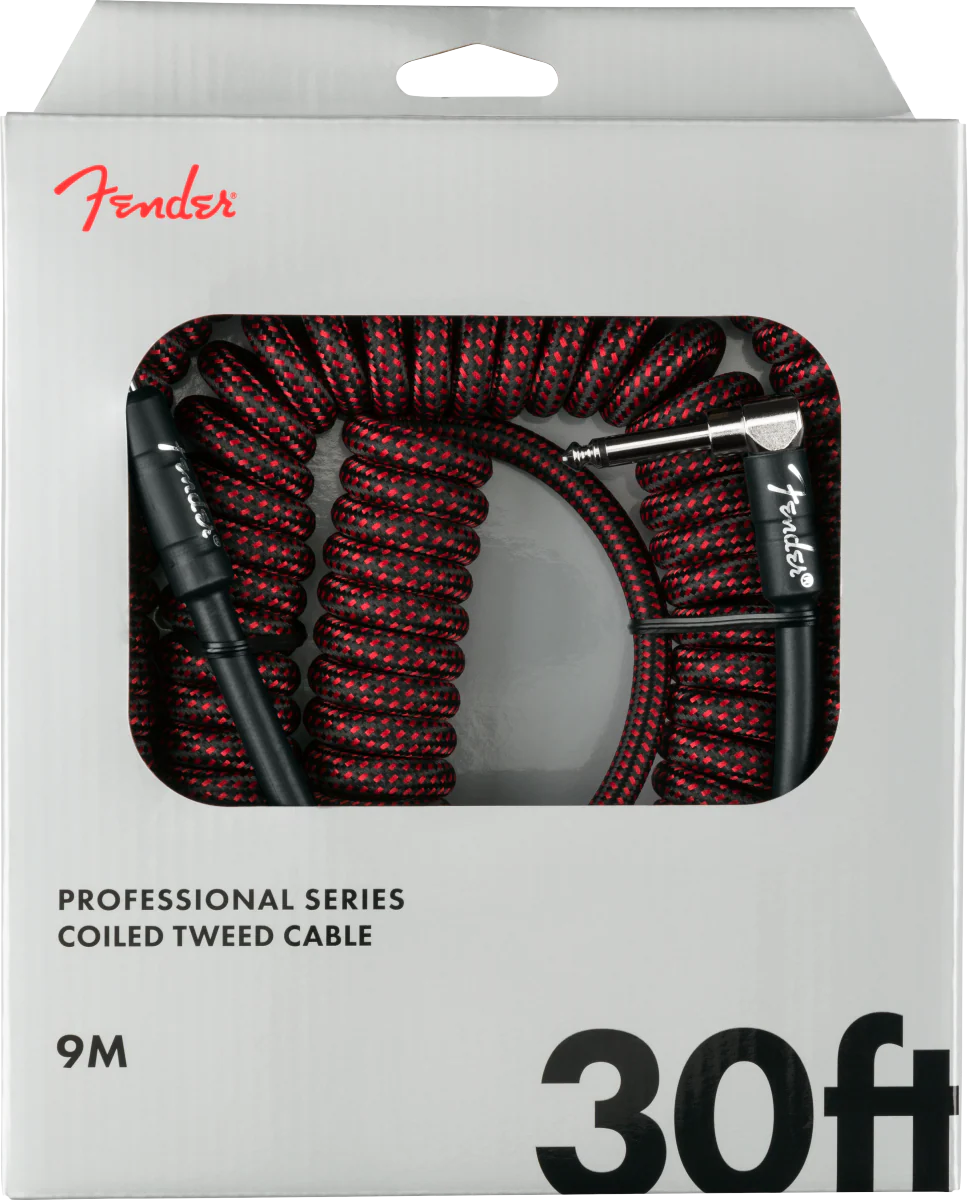 Fender Professional Coil Cable 30' - Red Tweed - Image 2