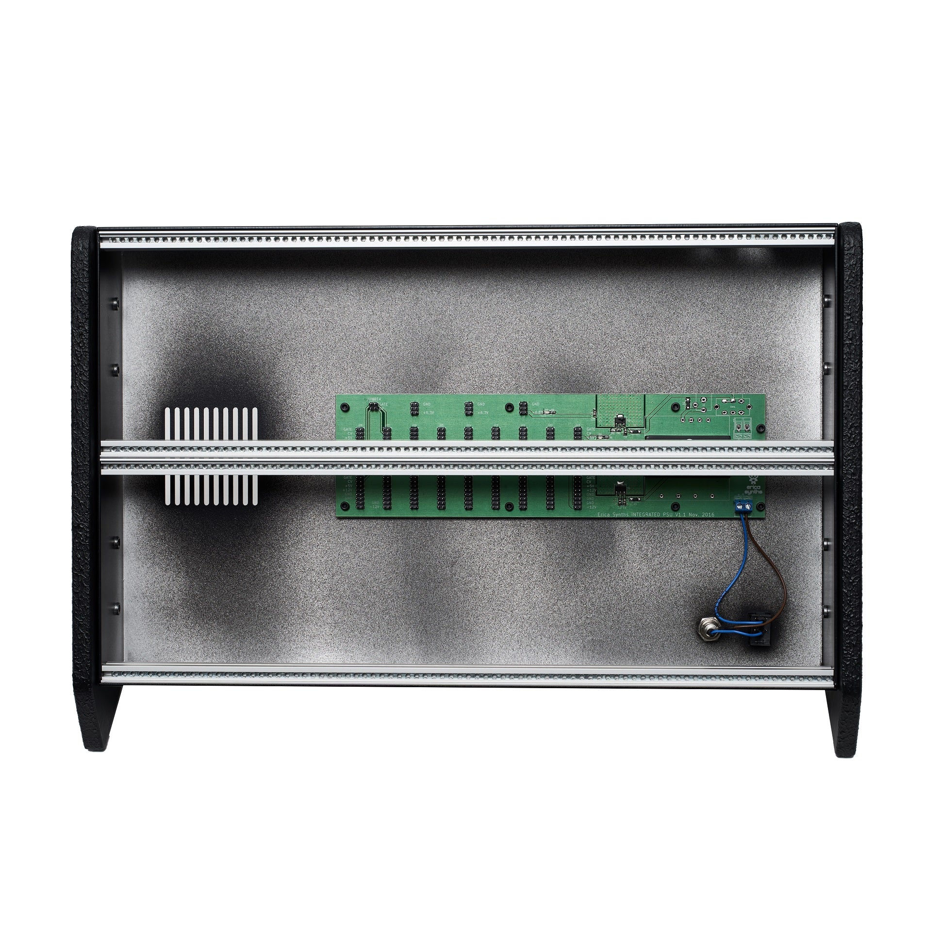 Erica Synths 2 x 84HP Skiff Case with Integrated PSU Vertical Side Panels - Image 2