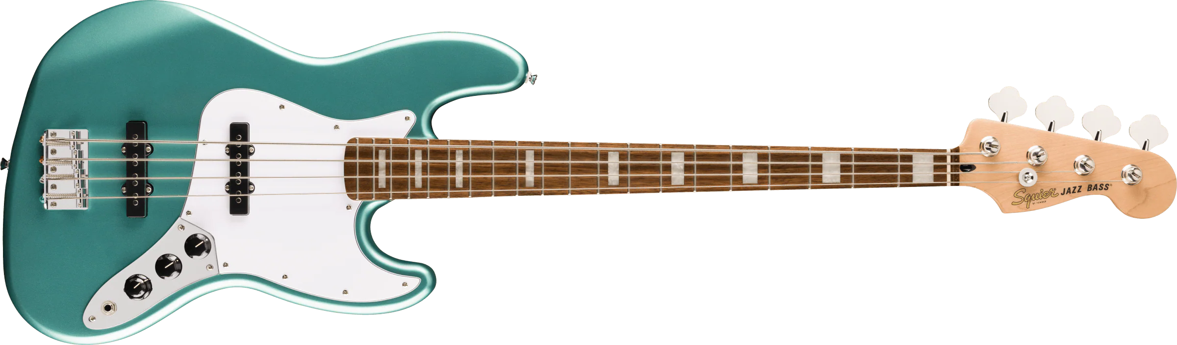 Fender Squier Affinity Series Active Jazz Bass - Mystic Sea Foam Green - Image 4