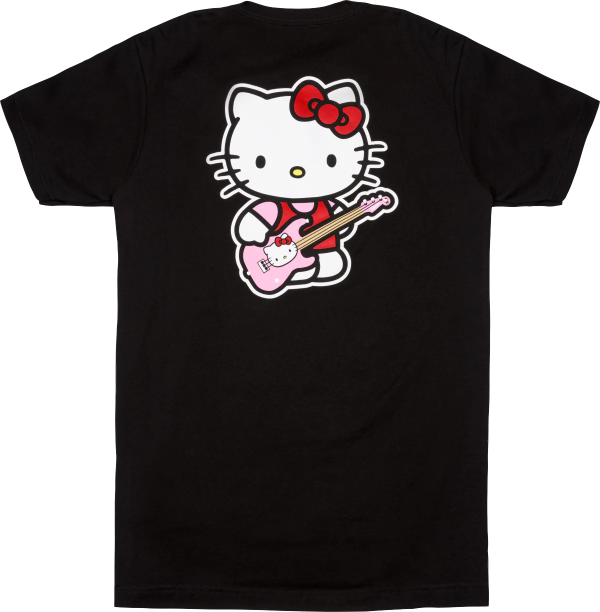 Fender Hello Kitty Back Logo Tee, Black, M - Image 2