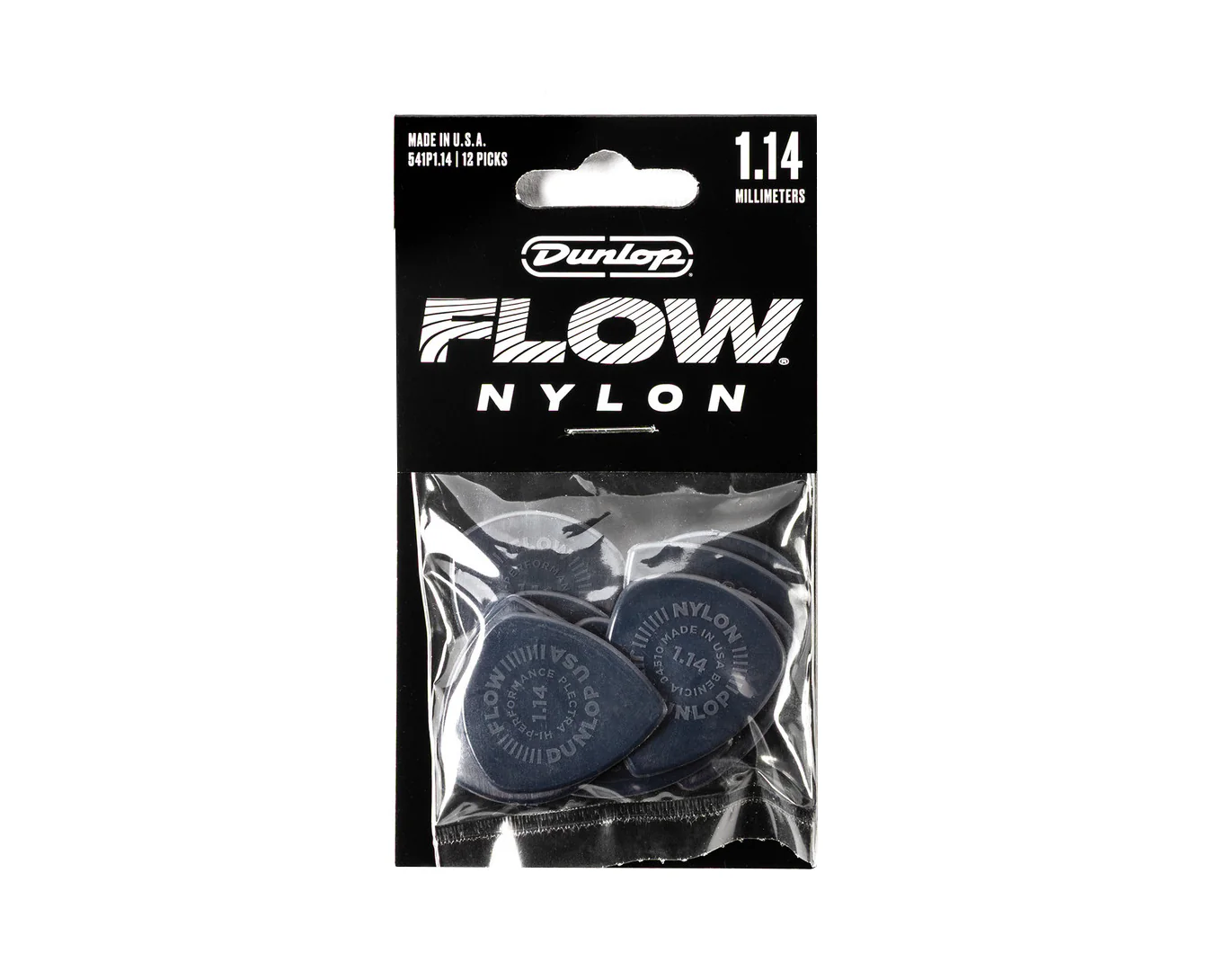 Jim Dunlop 1.14mm Nylon FLOW Player’s Pack - 12 Pack