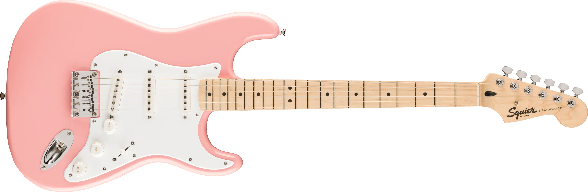 Fender Squier FSR Squier Sonic Stratocaster HT - Shell Pink - Image 4