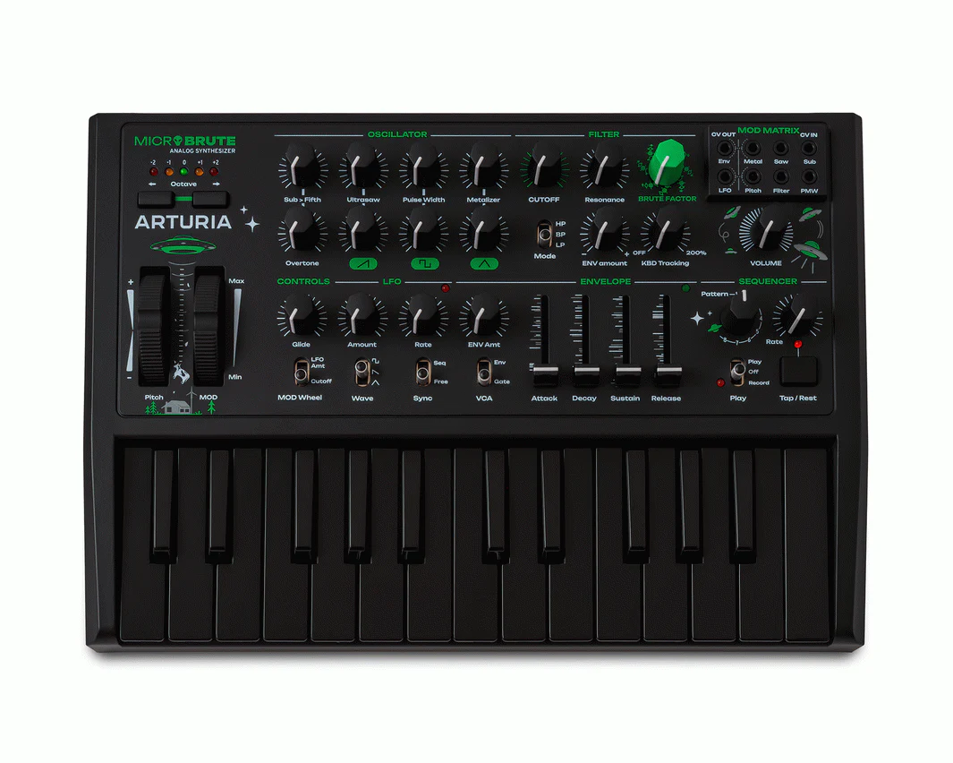 Arturia MicroBrute UFO Limited Edition 25 Key Analog Synth