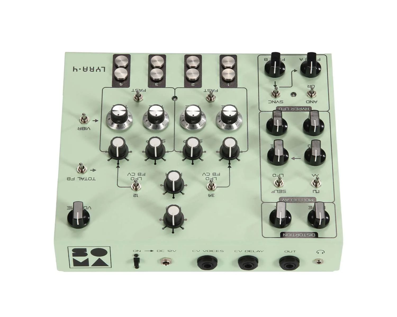 Soma Laboratory Lyra-4 Organismic Synthesizer - Light Green Atom Heart Mother - Image 7