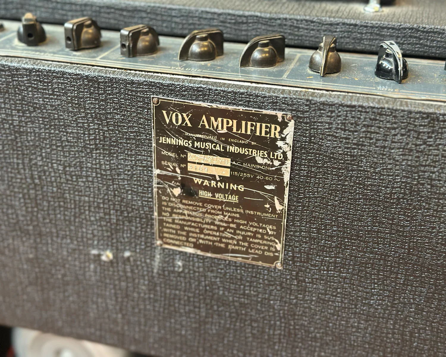 1967 VOX AC30 TB Top Boost 2x12" Valve Combo Amplifier - Image 6
