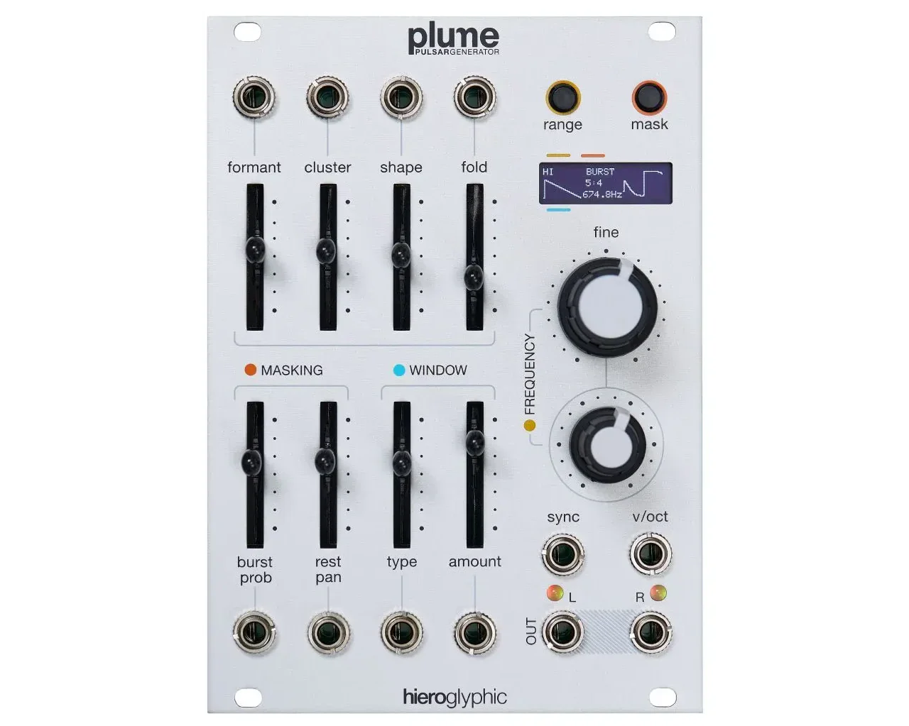 Hieroglyphic Plume Pulsar Generator Module - Silver
