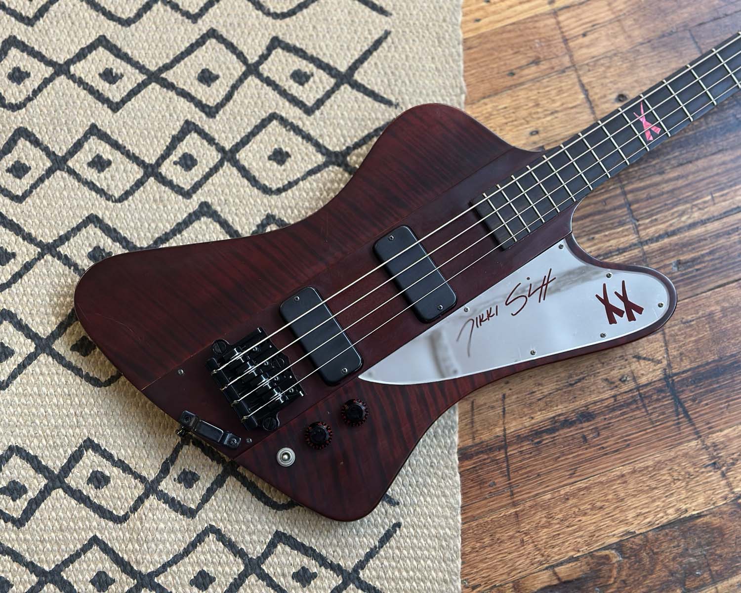 2008 Gibson Thunderbird IV Nikki Sixx Signature Model - "Blackbird" - Satin Cherry w/ OHSC