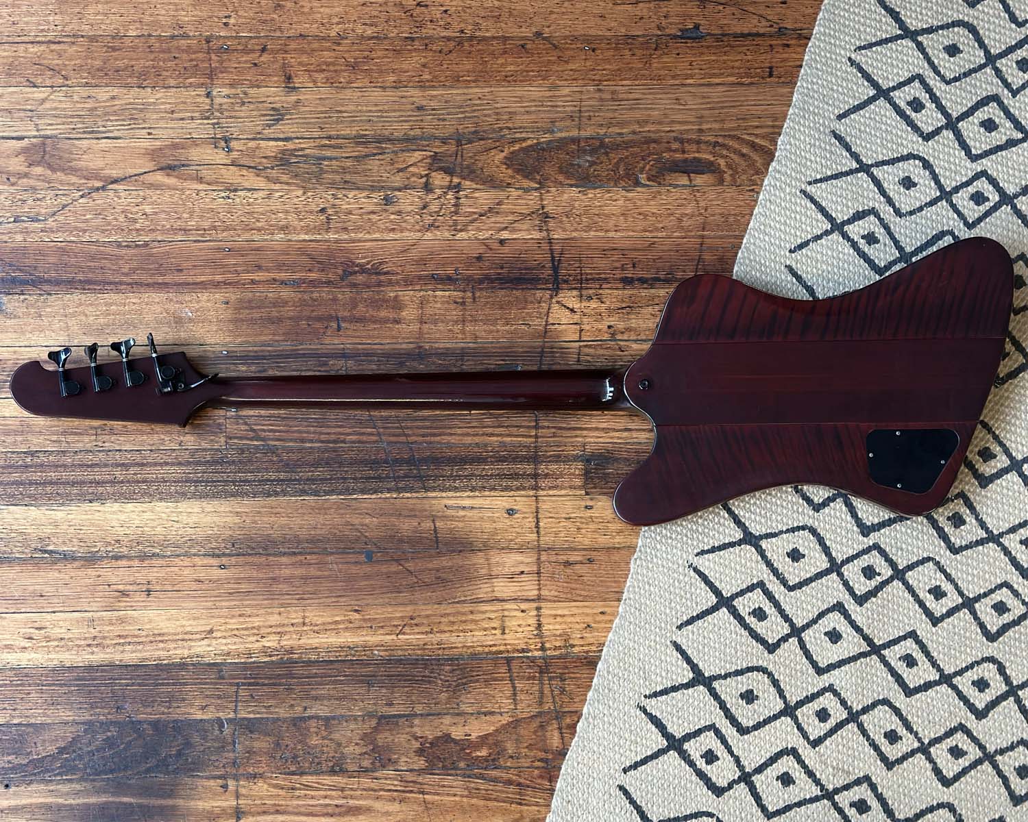 2008 Gibson Thunderbird IV Nikki Sixx Signature Model - "Blackbird" - Satin Cherry w/ OHSC - Image 6