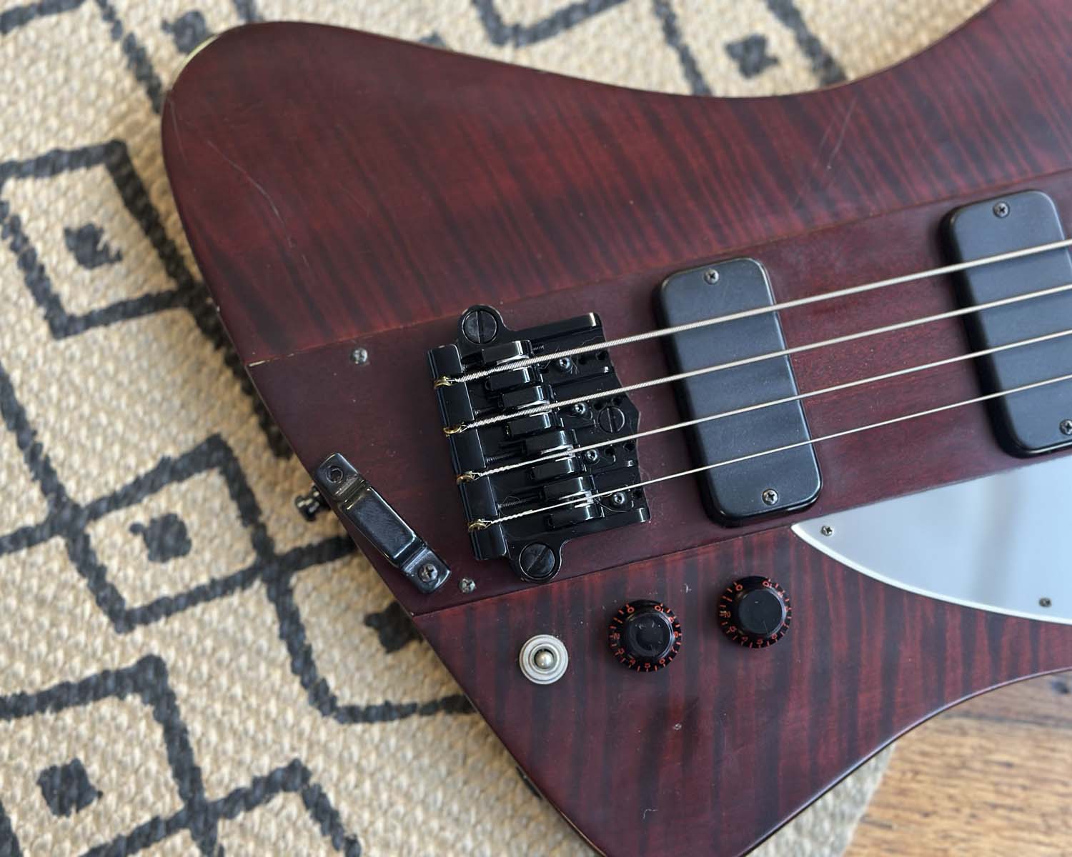 2008 Gibson Thunderbird IV Nikki Sixx Signature Model - "Blackbird" - Satin Cherry w/ OHSC - Image 8