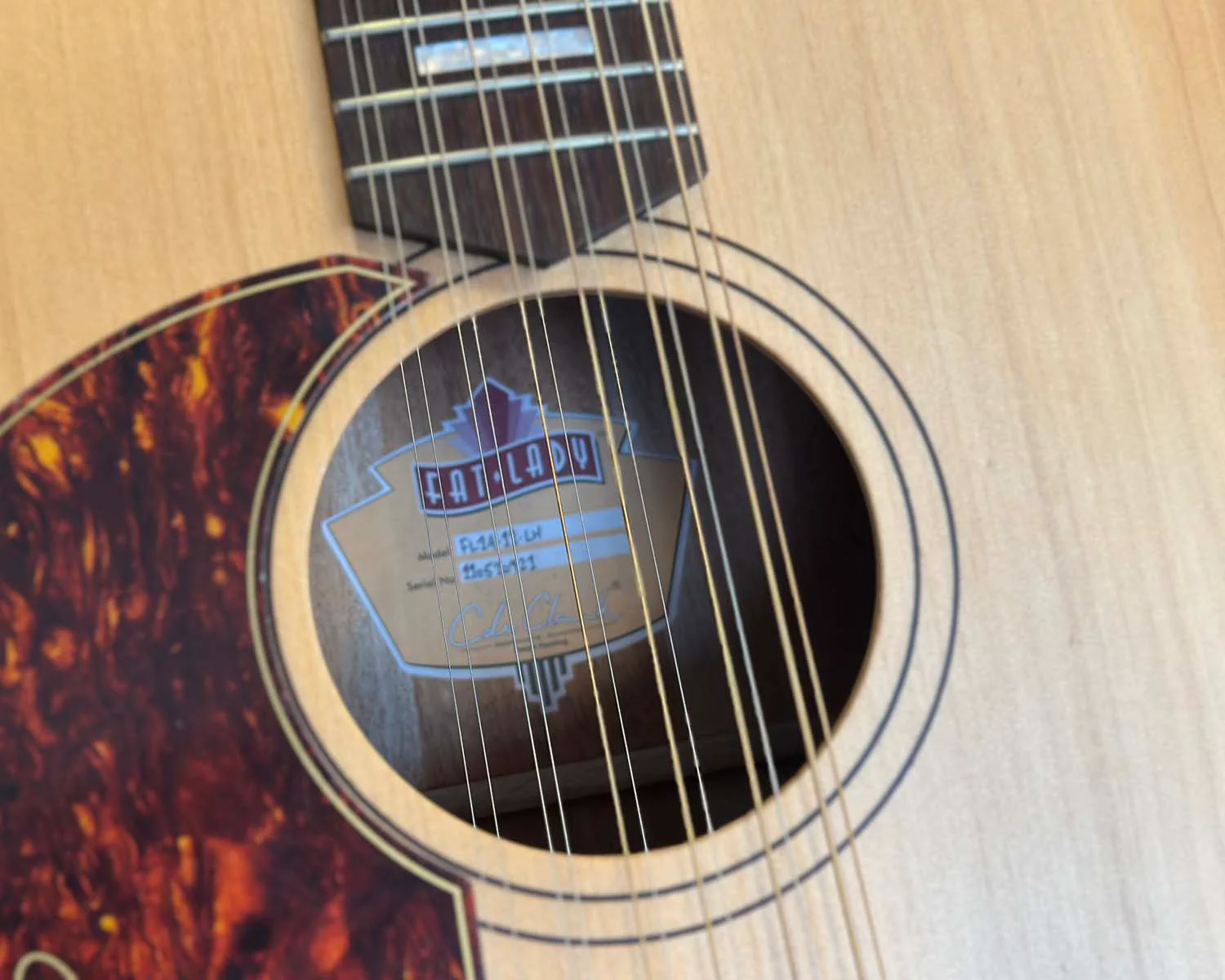 Cole Clark FL1A-12-LH Fat Lady 12-String Left-Handed Acoustic-Electric Guitar - Image 8
