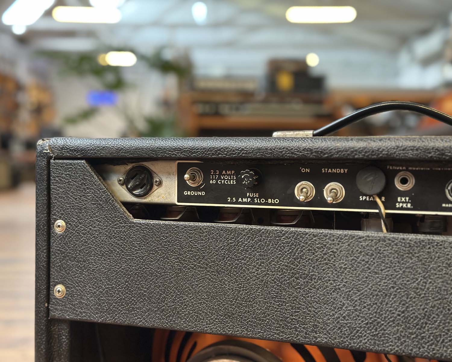 1969 Drip Edge Fender Twin Reverb Amp Modified with Blackface Panel - Image 6