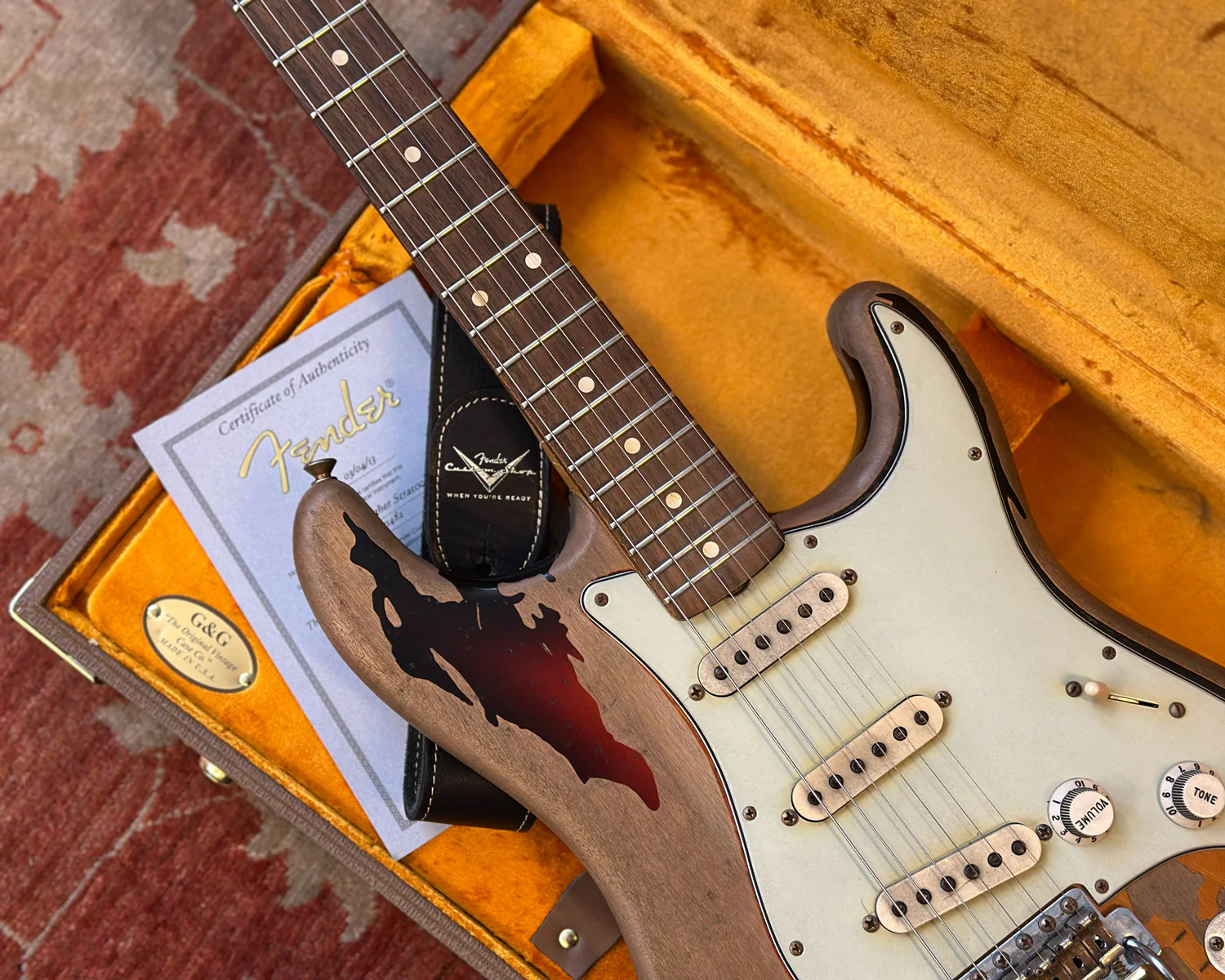 2013 Fender Custom Shop Rory Gallagher Signature Model '61 Stratocaster w/ OHSC & Accessories - Image 15