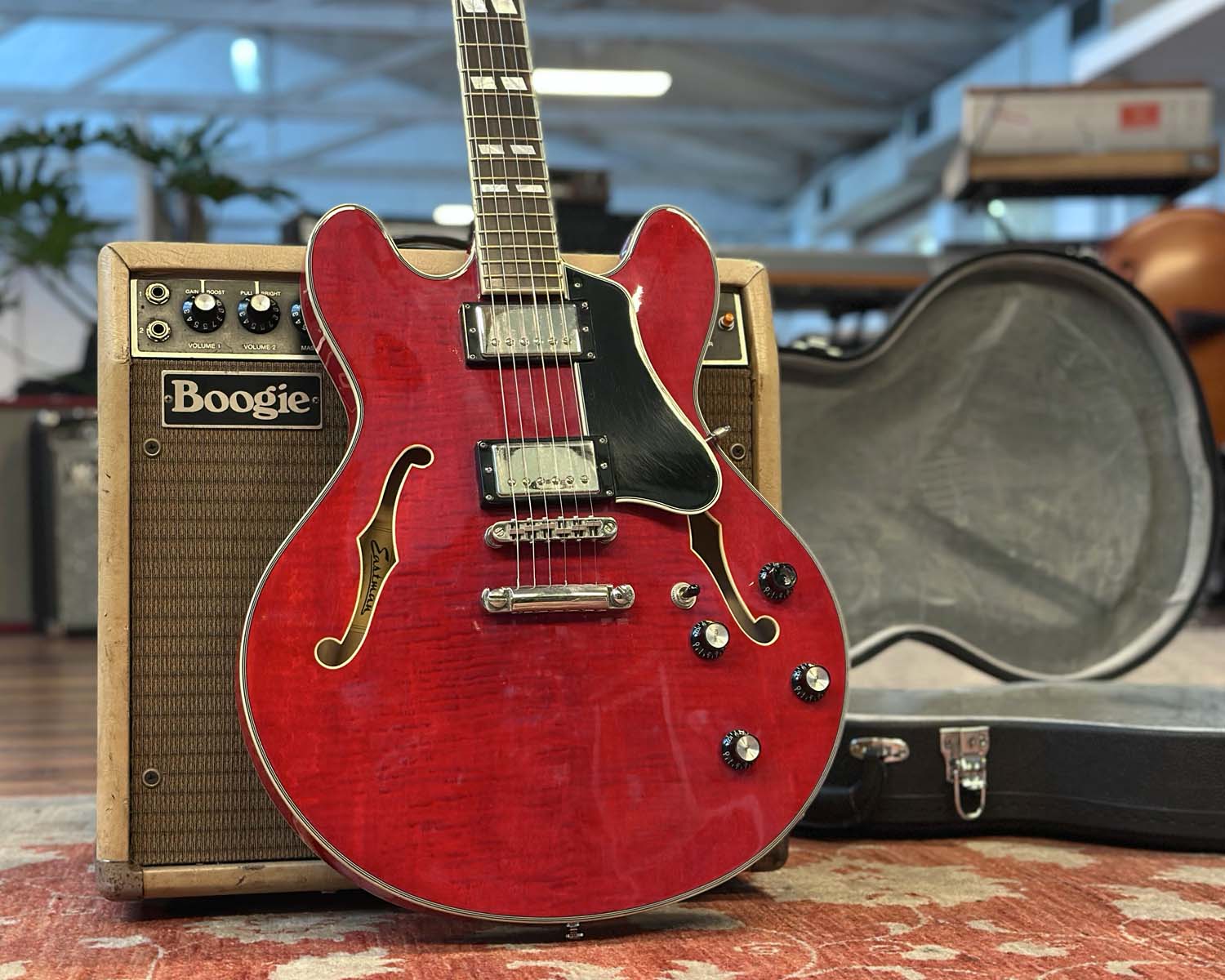 Eastman T486-RD Semi-Hollow Electric w/OHSC - Image 14