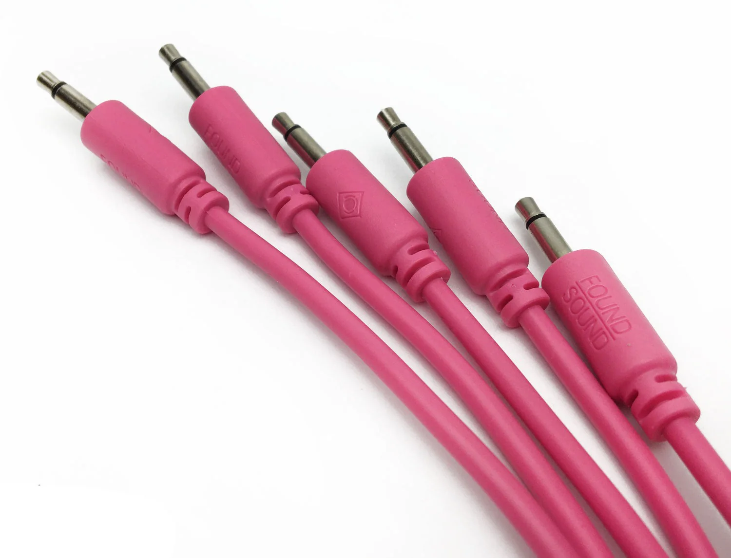 Found Sound 50cm Pink Patch Cable x 5 - Image 3