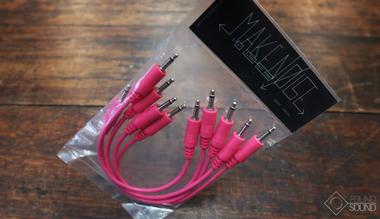 Make Noise 5 Pack Hot Pink Patch Cables - Image 2